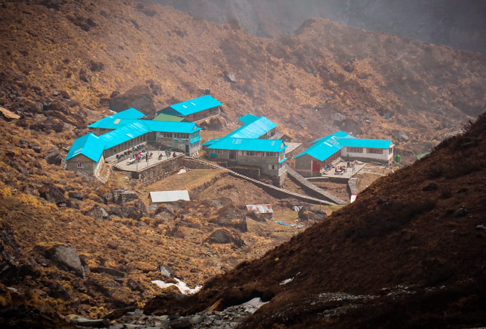 Machhapuchhre Base Camp from above