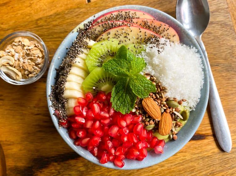The Hulk Smoothie Bowl from Organic Smoothie Bowl and Cafe in Kathmandu
