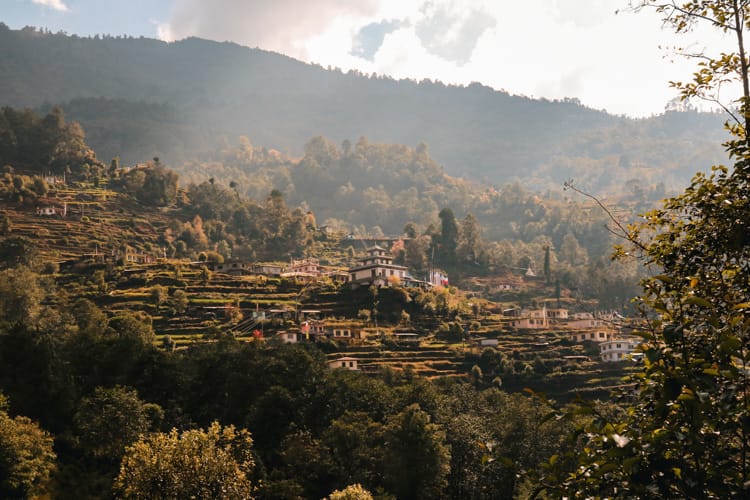 Nakote Ghyang, Nepal from across the valley