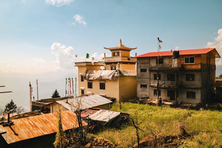 Buildings in Sermathang, Nepal