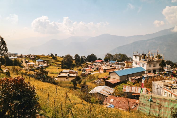 The village of Sermathang, Nepal